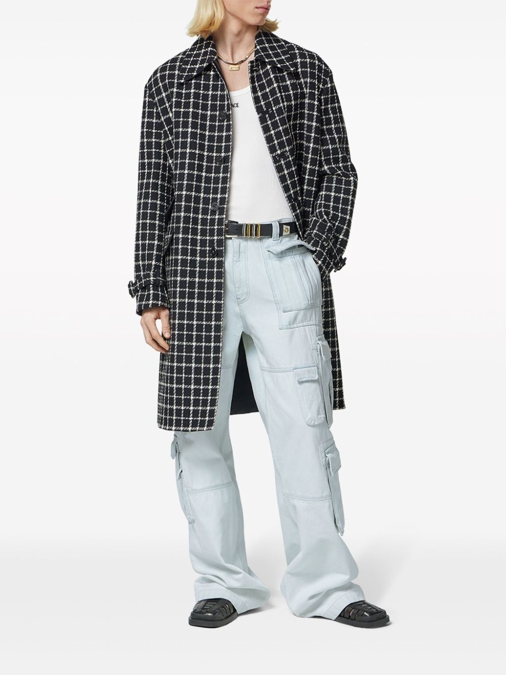 wide-leg cargo jeans - 2