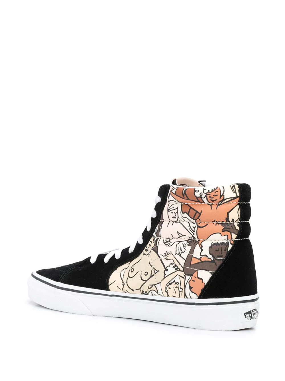 printed panel sneakers - 3