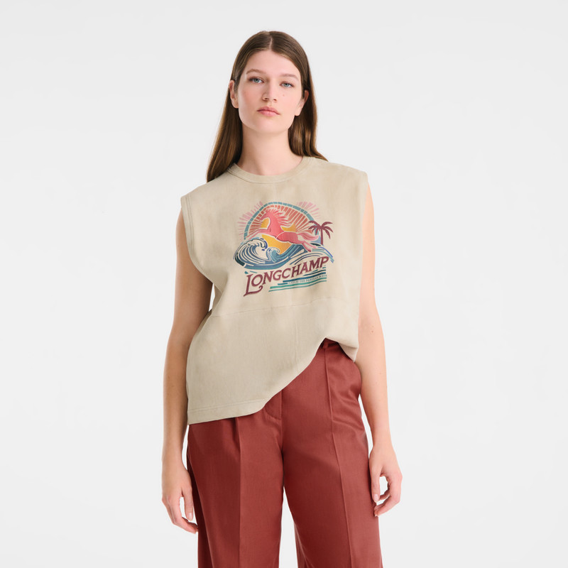 Tank top Linen - Leather 3