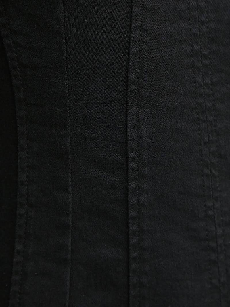 square-neck denim dress 4