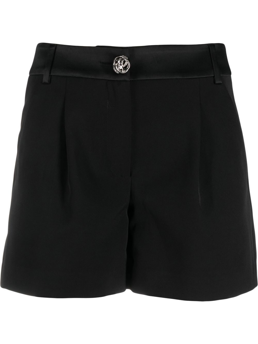 decorative-button detail shorts - 1