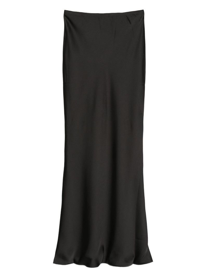 satin-finish midi skirt 1