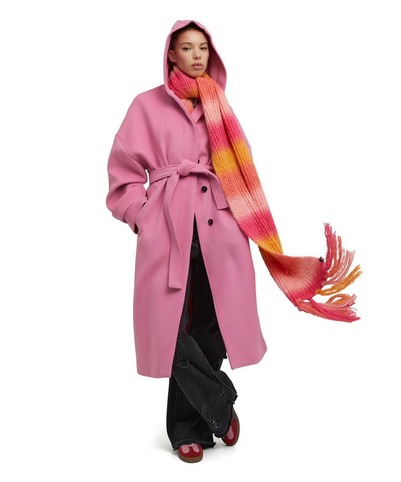 Blended virgin wool coat with "Wool Felt" belt 5