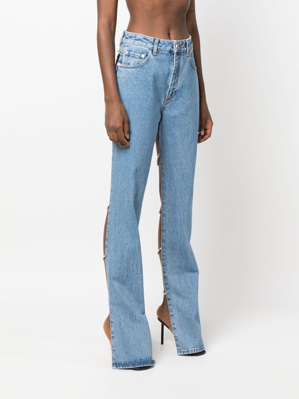 Bling cut-out jeans - 3