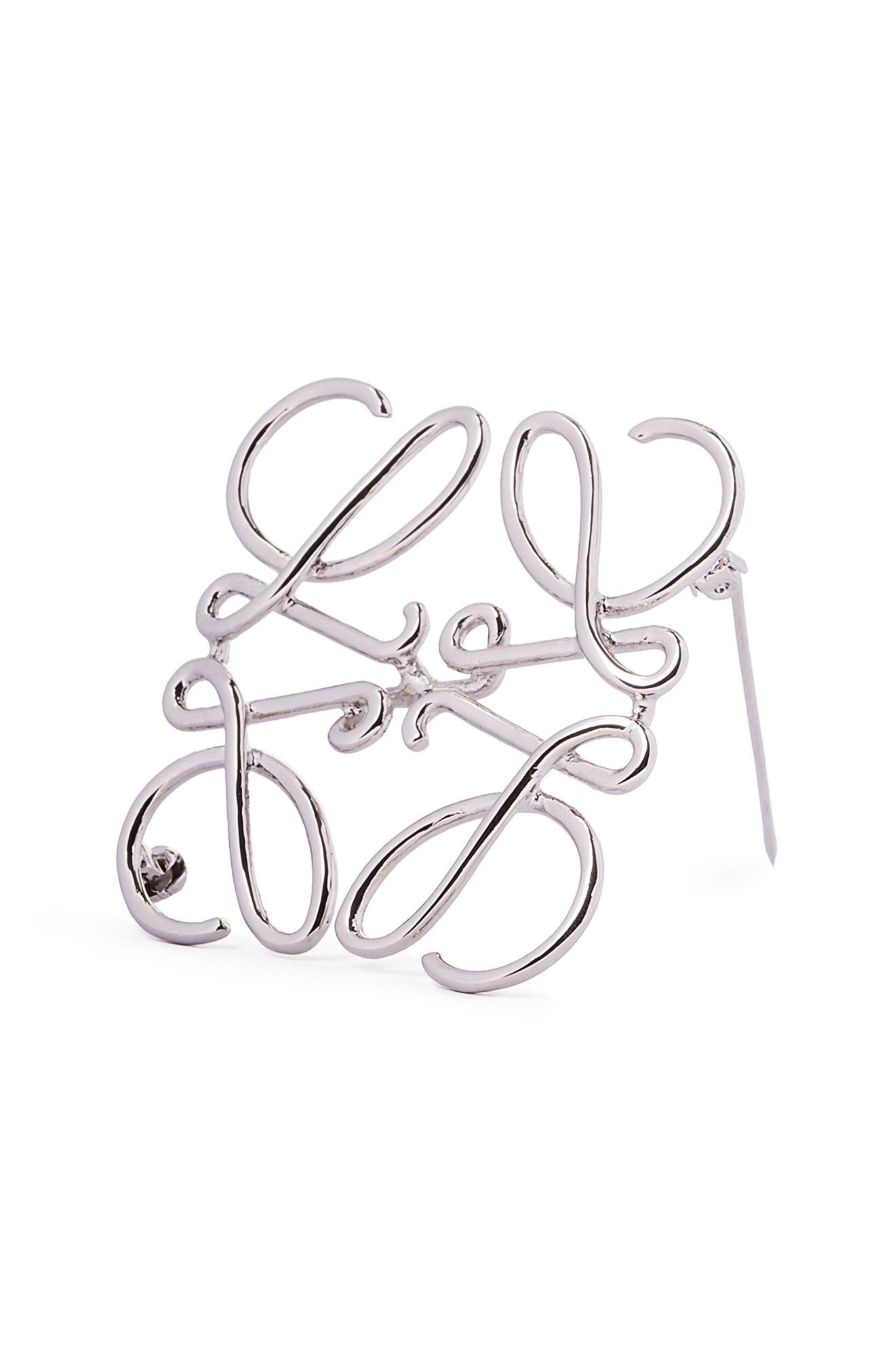 Loewe Anagram Brooch in 9230 Palladium at Nordstrom - 2