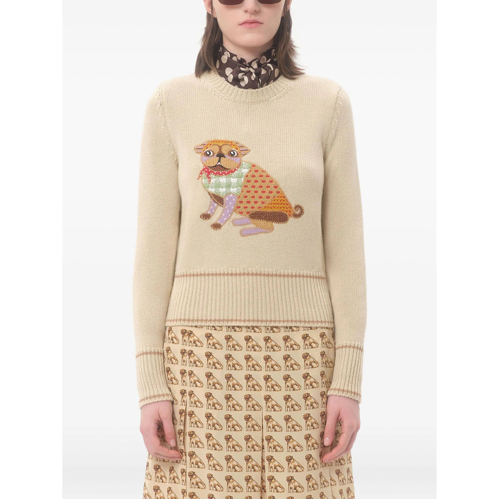 Valentino Neutrals Knitwear - Jumpers Women - 2