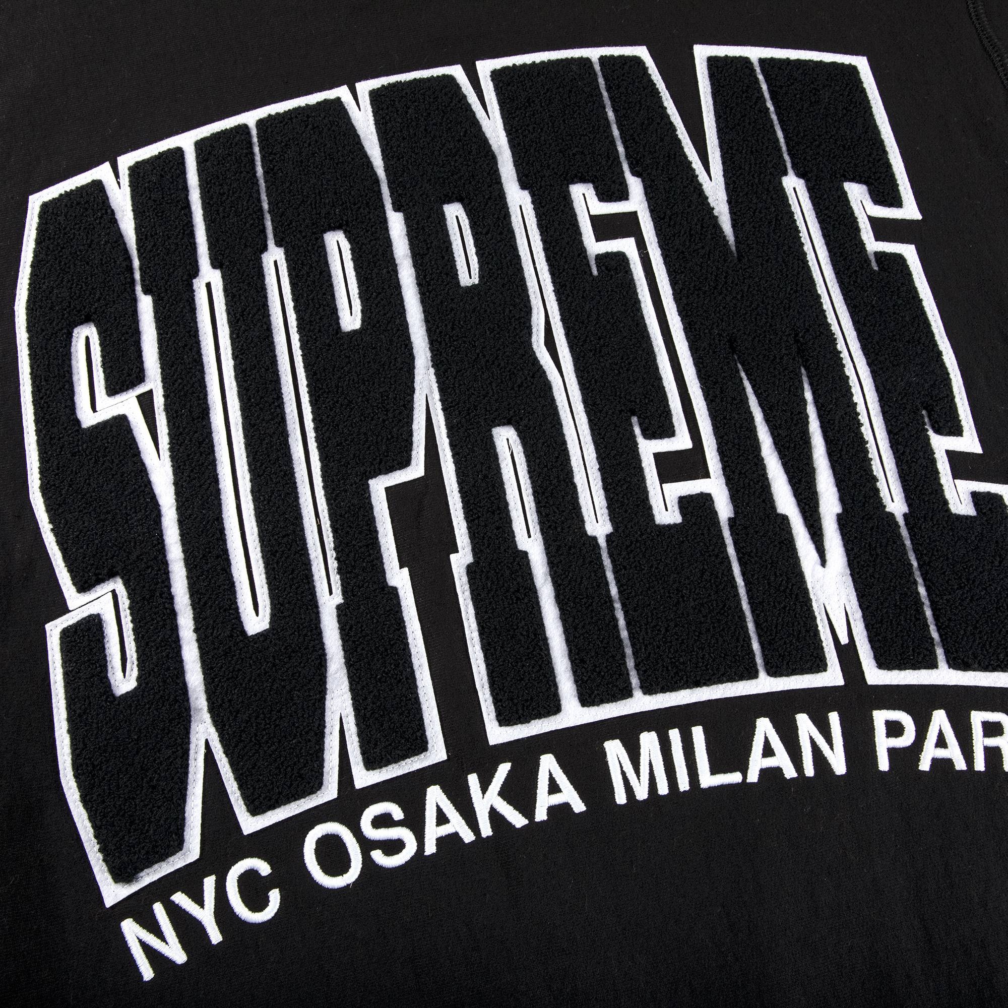 トップス 21aw Supreme Cities Arc Crewneck Black L Supreme Supreme Cities Arc Crewneck 'Black' | REVERSIBLE