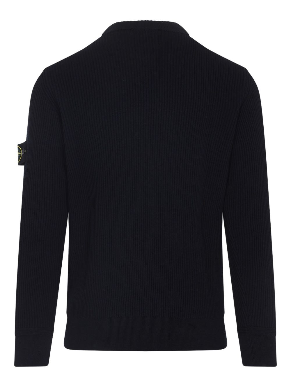 ribbed-knit logo-patch sweater - 2
