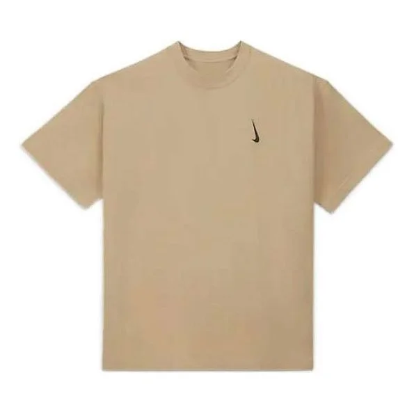 Nike x Billie Eilish Crossover Solid Color Loose Cozy Short Sleeve US Edition Unisex Brown DQ7755-20 - 1