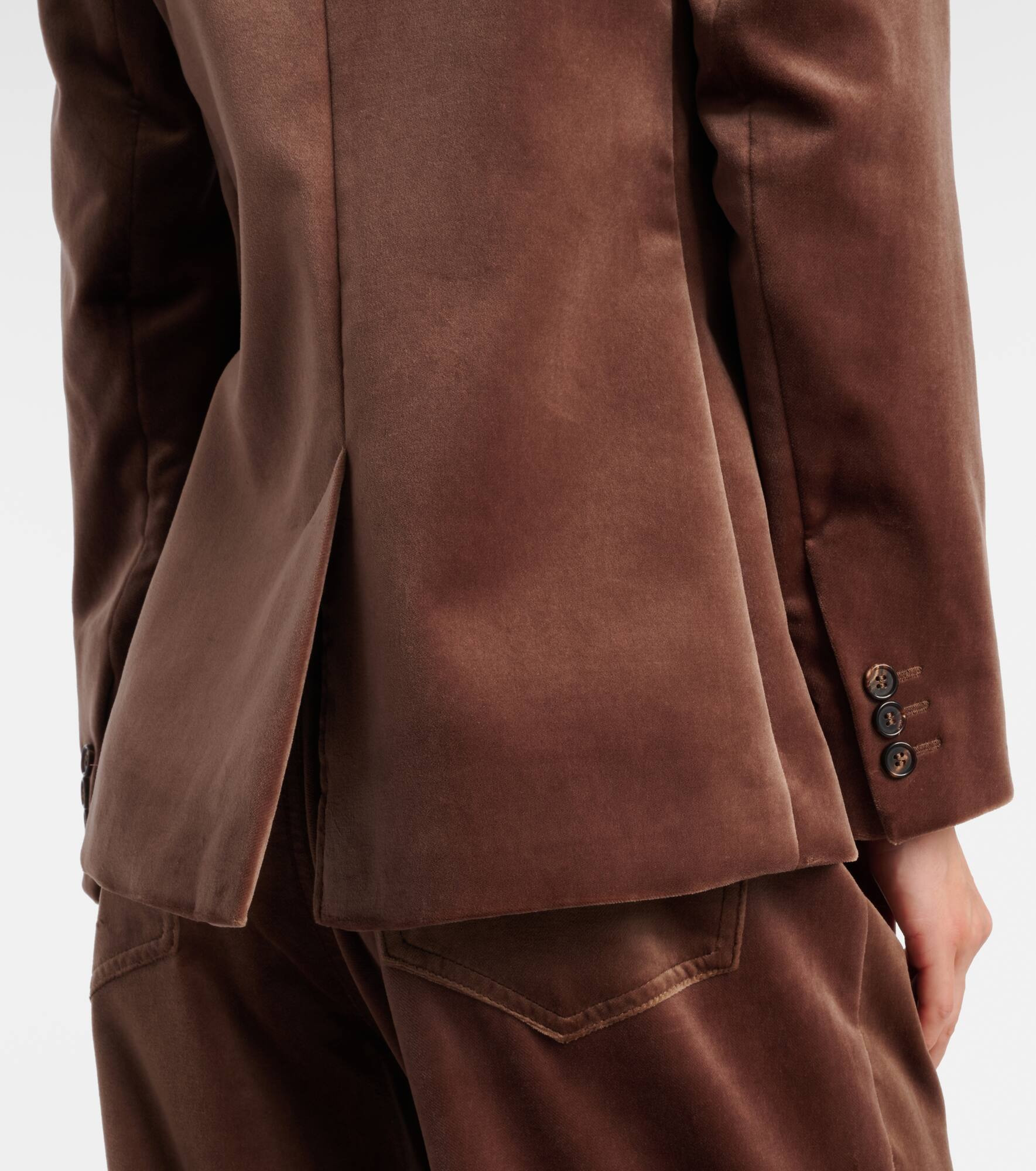 Agata cotton velvet blazer - 5