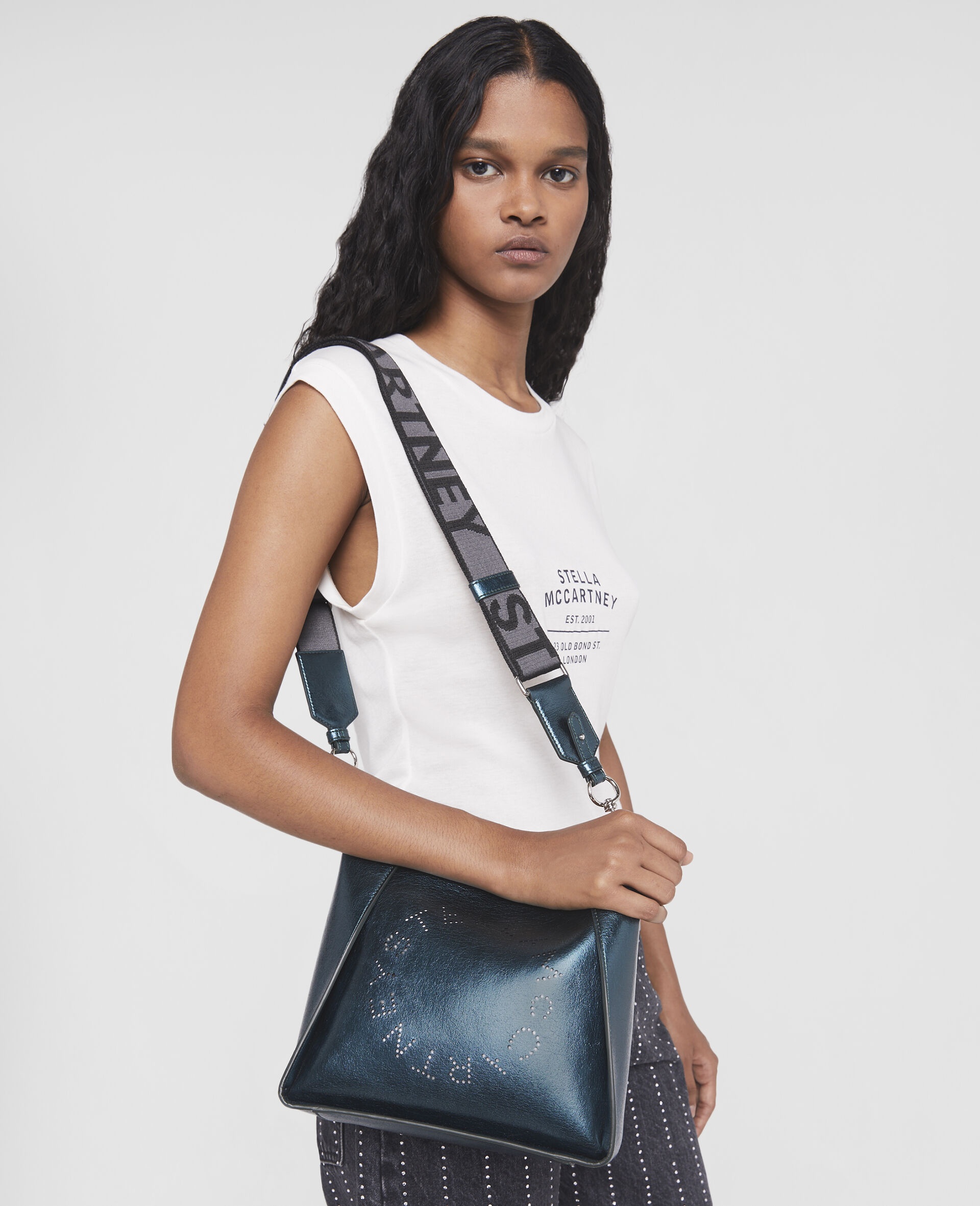 Stella Logo Metallic Shoulder Bag - 2