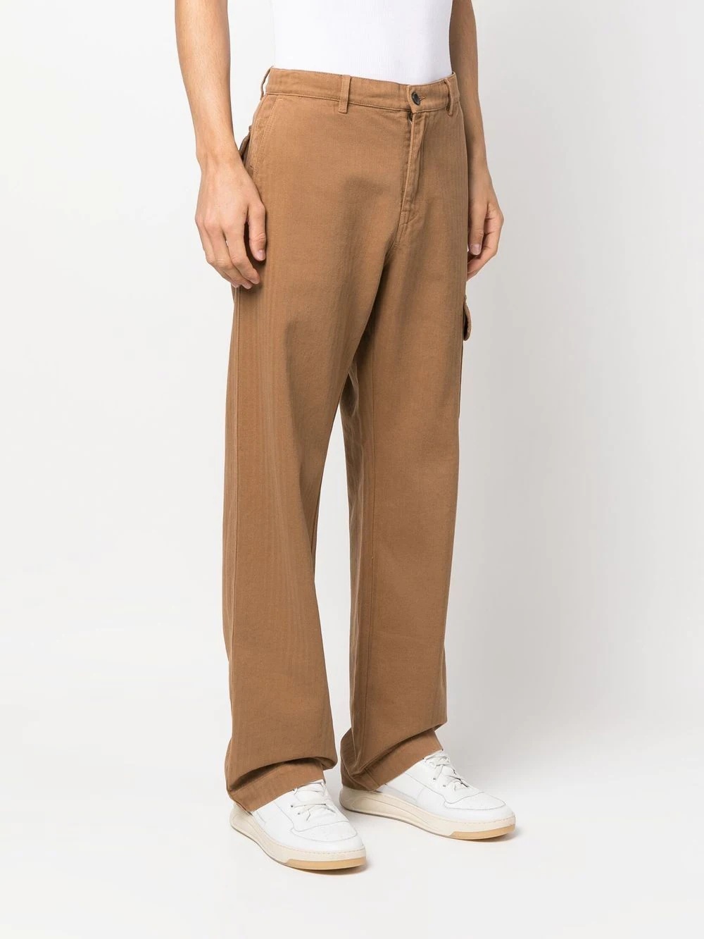 straight-leg cargo trousers - 3