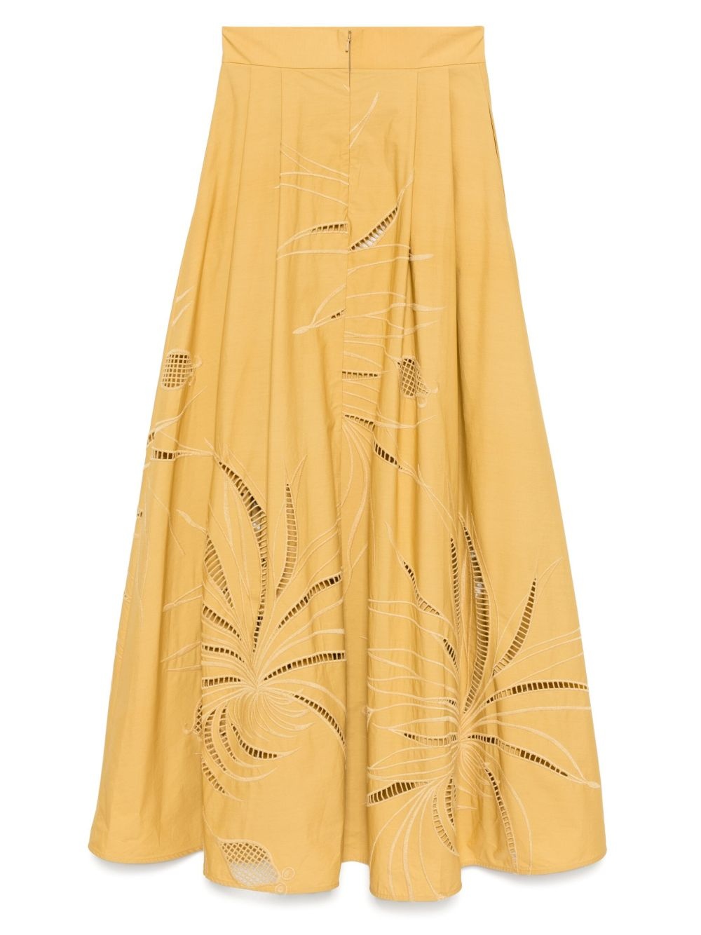 embroidered midi skirt - 2