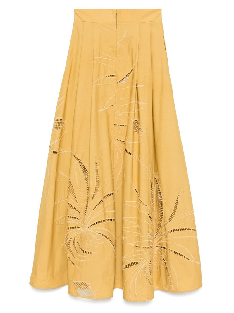 ELIE SAAB embroidered midi skirt outlook