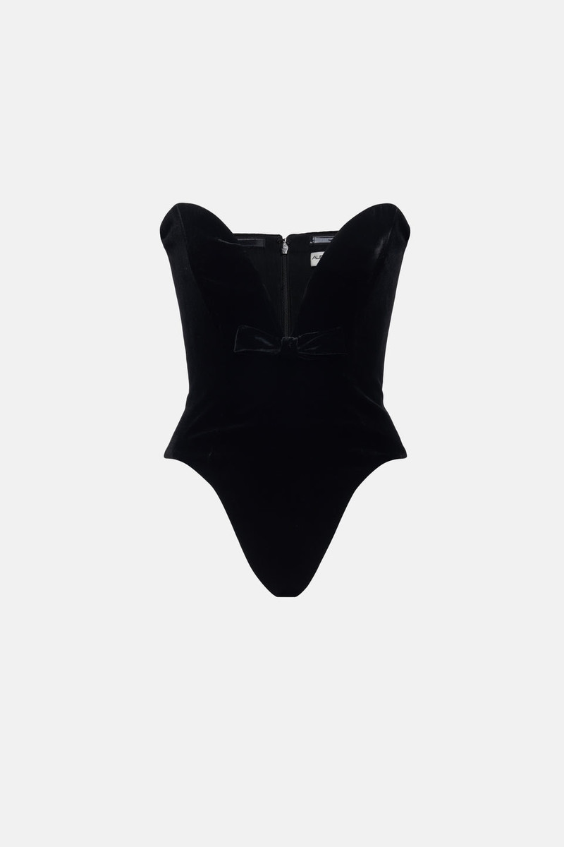 VELVET BUSTIER BODY 1