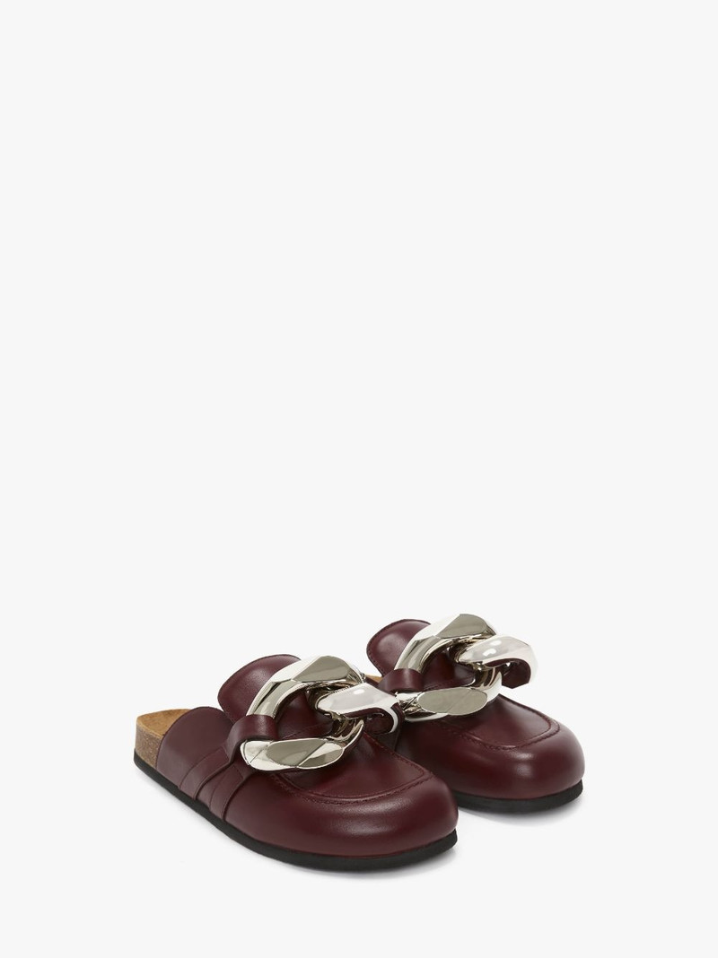 JW Anderson CHAIN LOAFER LEATHER MULES outlook