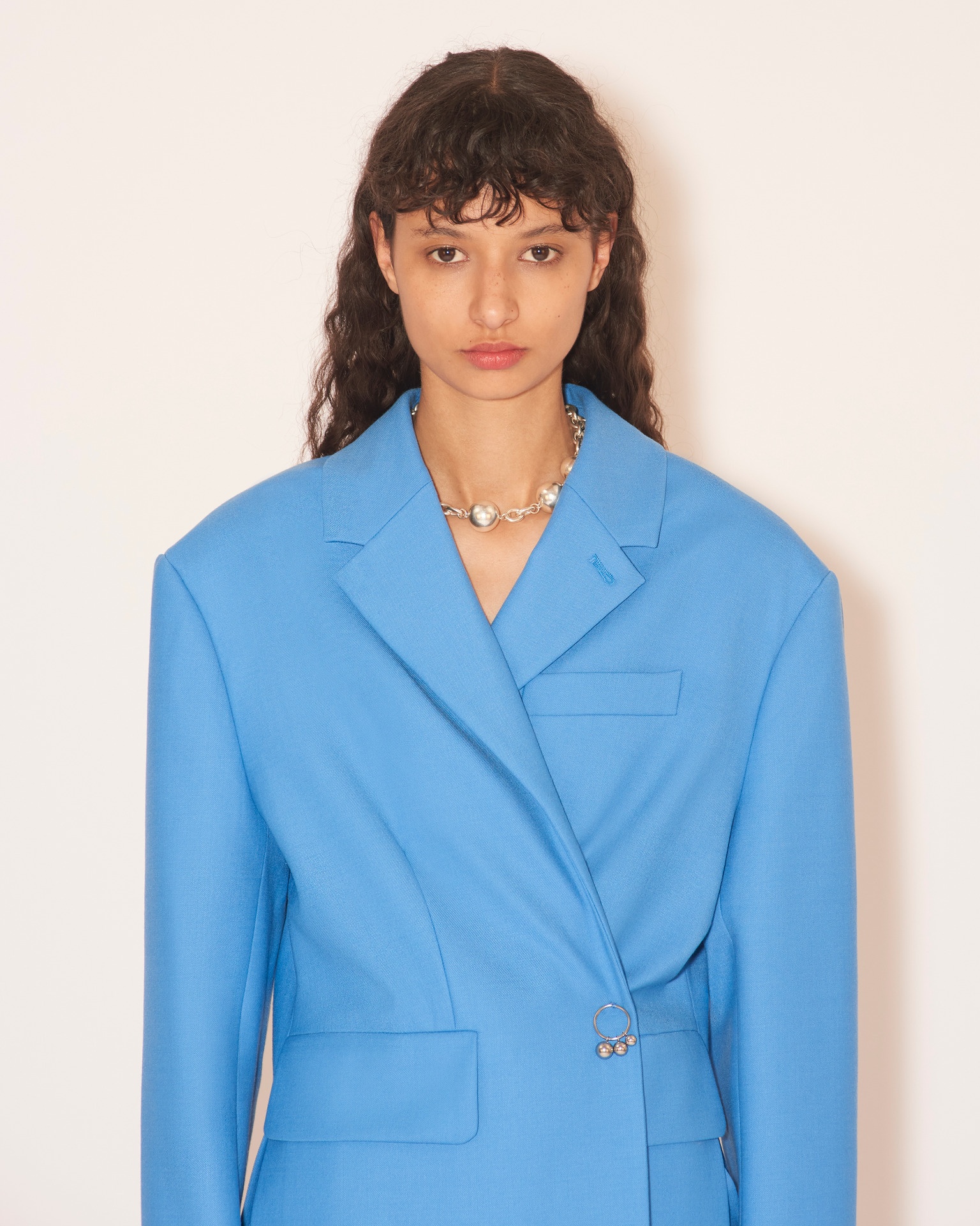 DANNI - Asymmetric blazer - Electric blue - 2