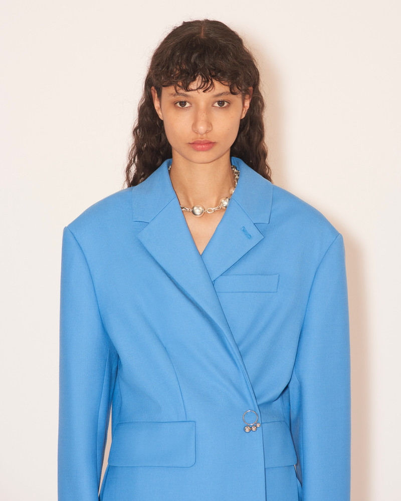 Nanushka DANNI - Asymmetric blazer - Electric blue outlook