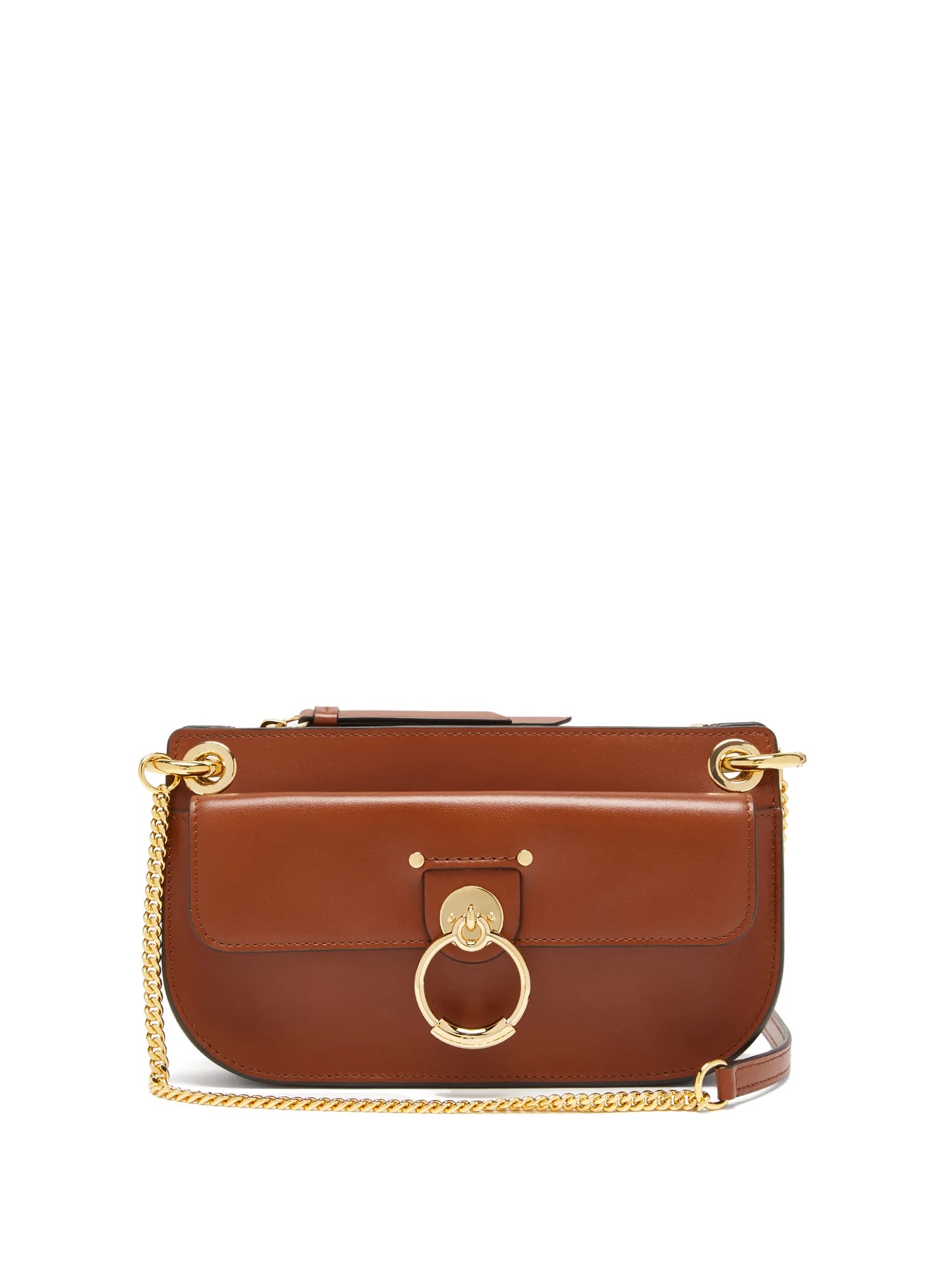 Tess mini leather cross-body bag - 1