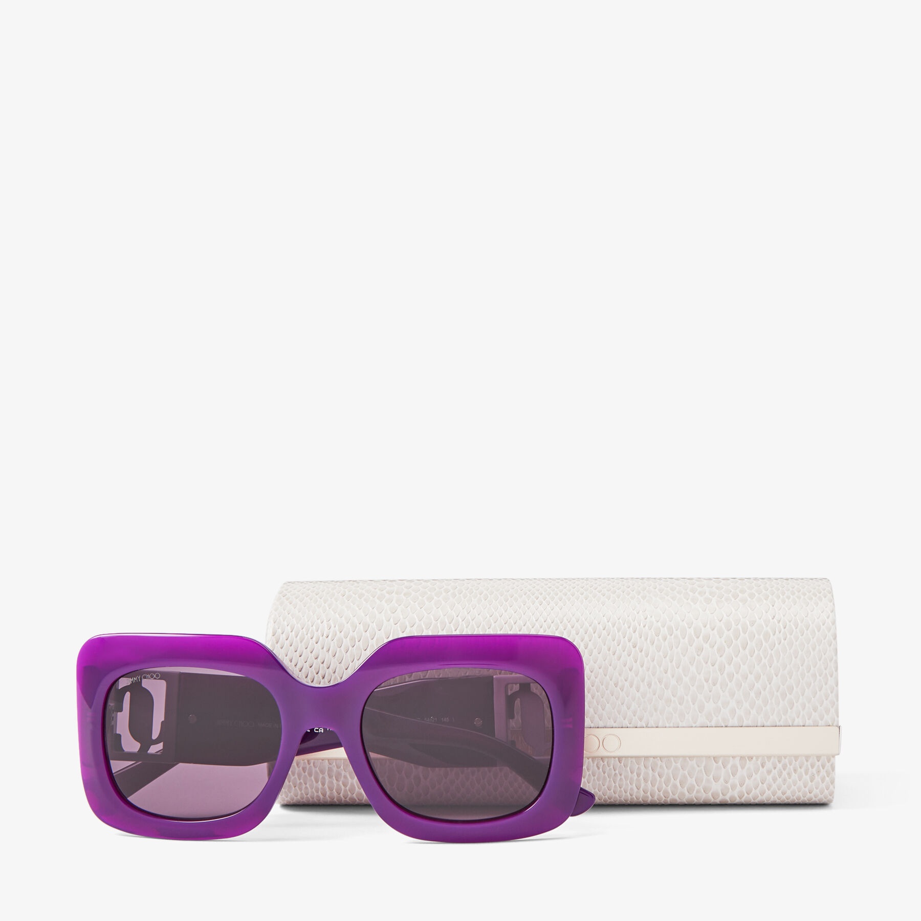 Gaya
Violet Square Frame Sunglasses with JC Emblem - 4