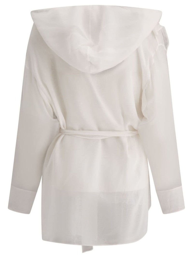 Max Mara hooded silk jacket outlook
