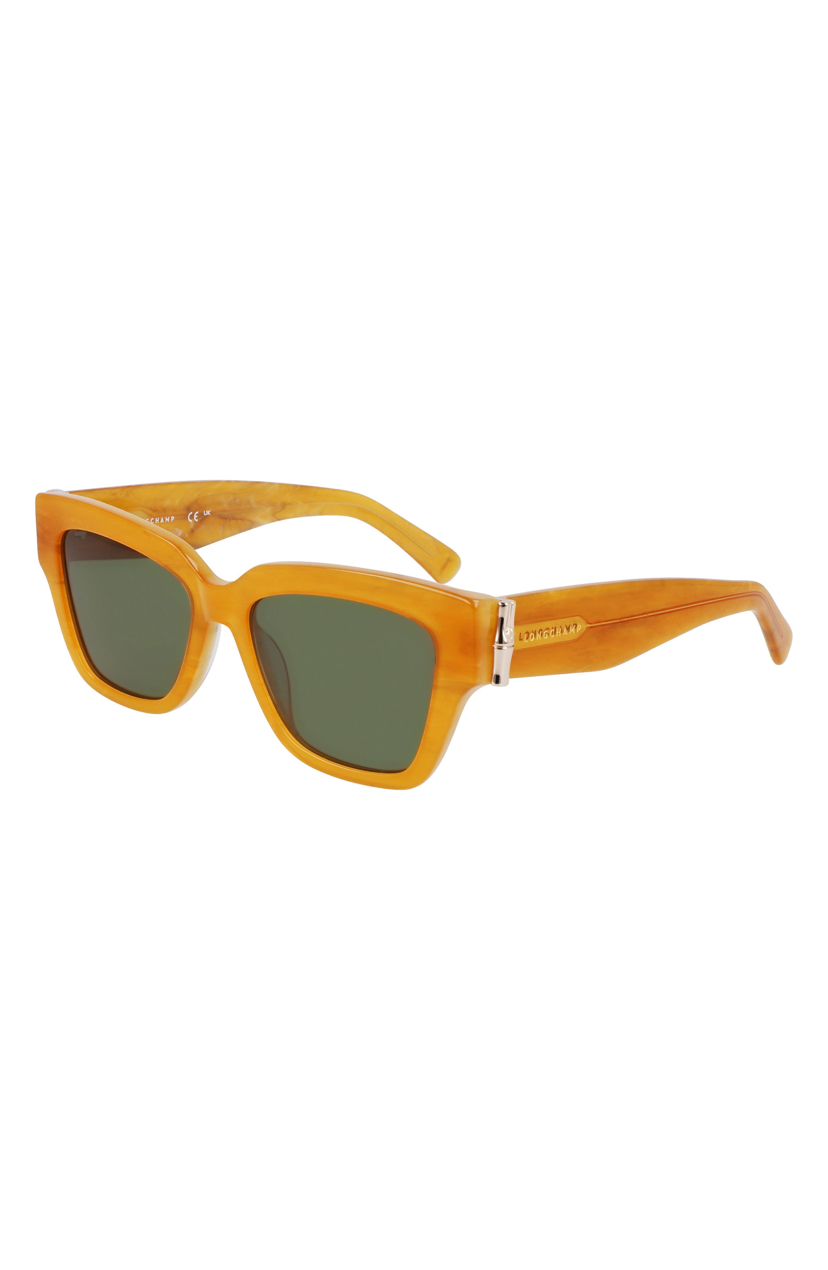 53mm Gradient Modified Rectangular Sunglasses - 2