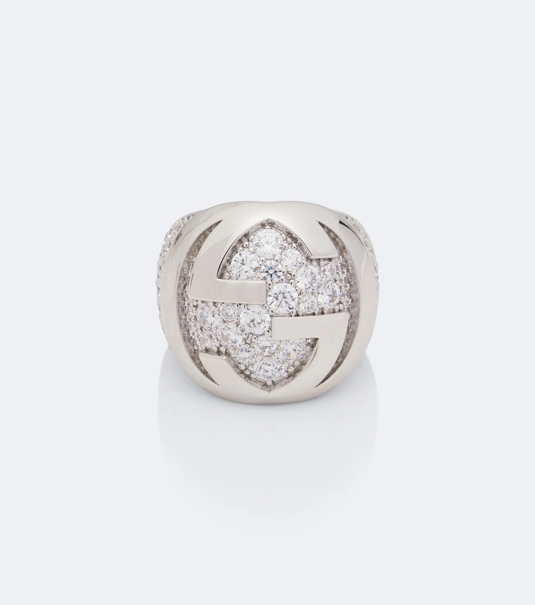 Interlocking G embellished ring - 1