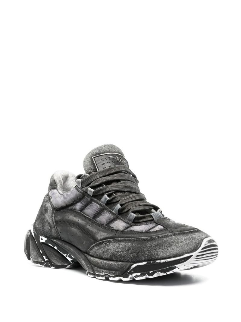MM6 Maison Margiela distressed-effect low-top sneakers outlook