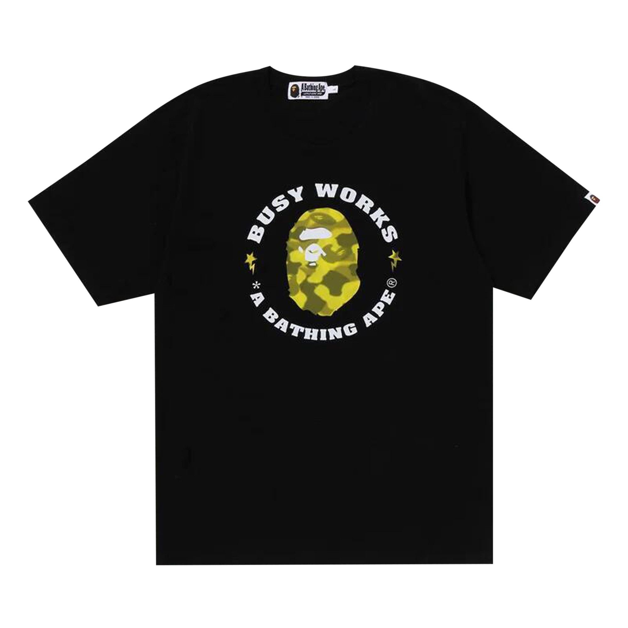 A BATHING APE® BAPE Radiation Camo Busy Works Tee 'Black
