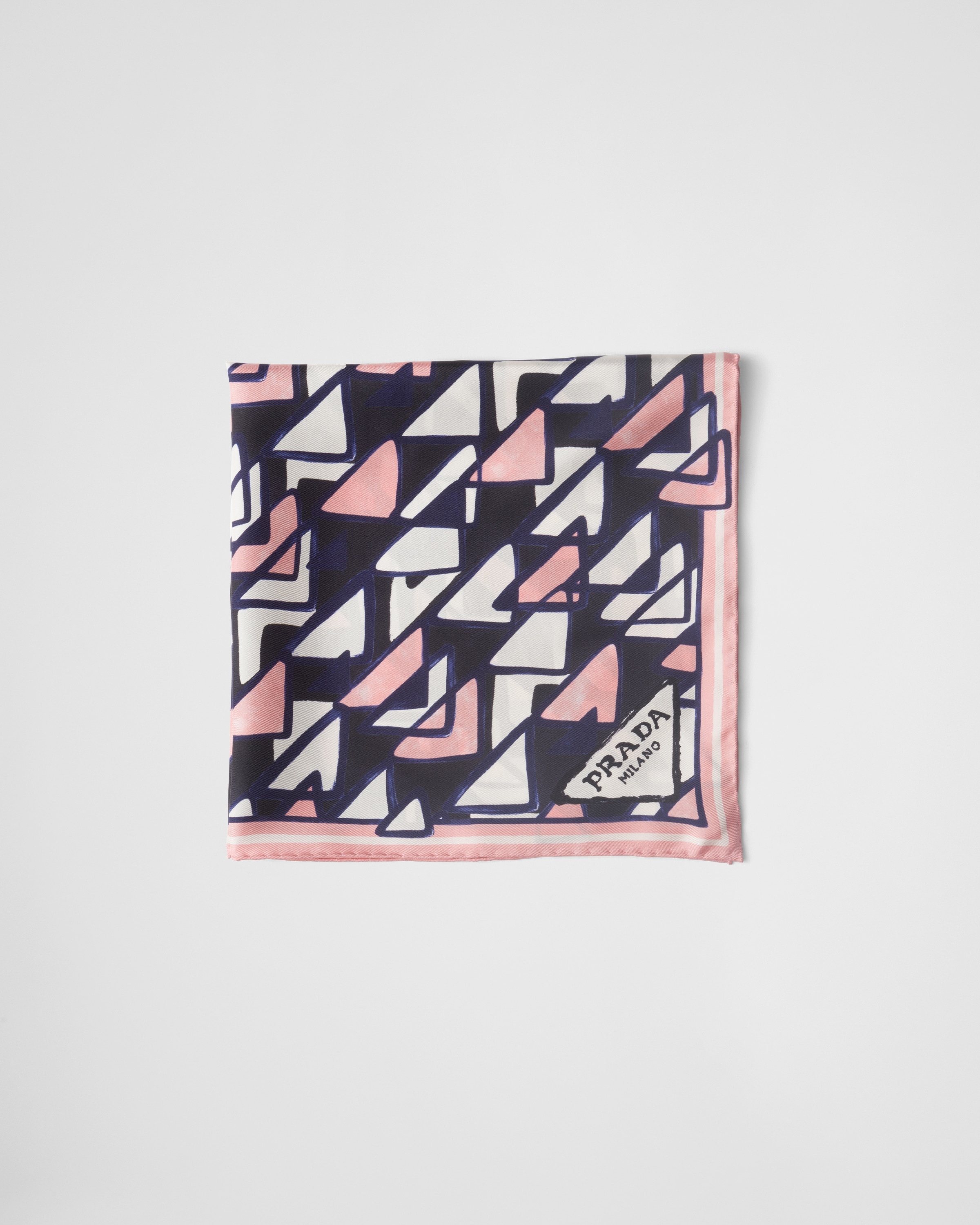 Printed twill scarf - 1