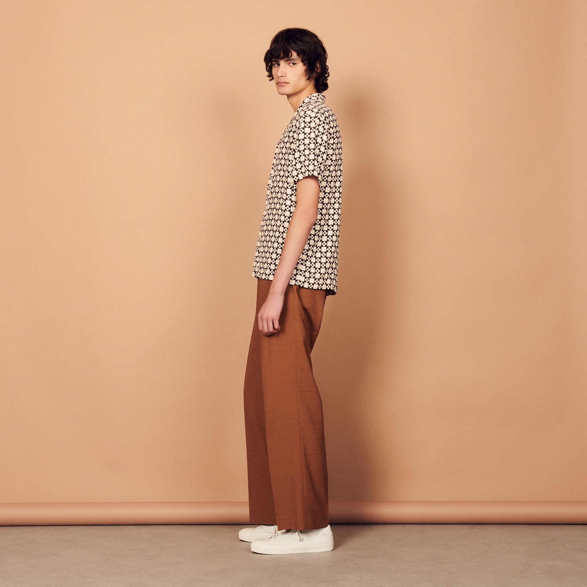 Printed flowing shirt - 4