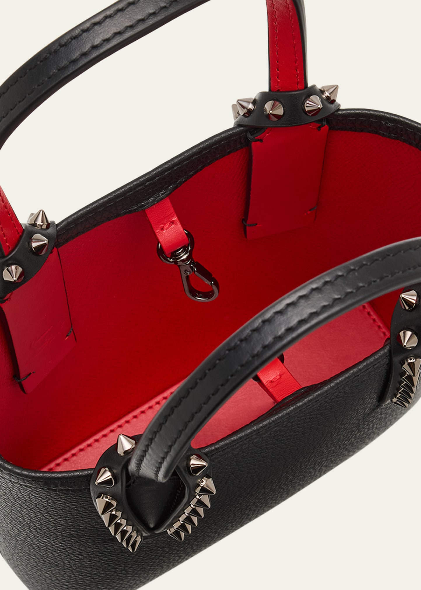 Cabata Empire Leather Spike Mini Tote Bag - 4