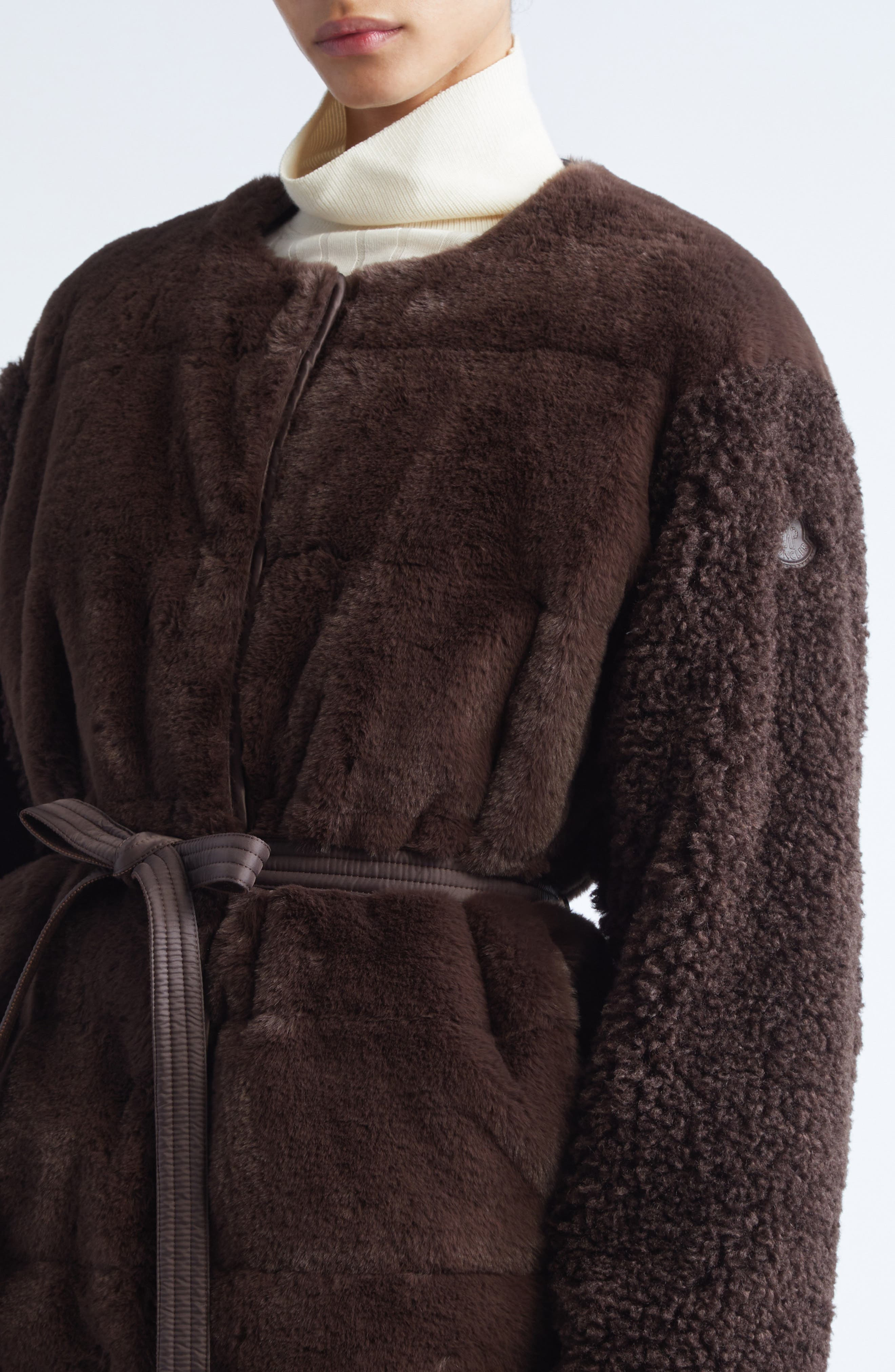 Moncler Jouillat Faux Fur Down Jacket in Raisin at Nordstrom - 5