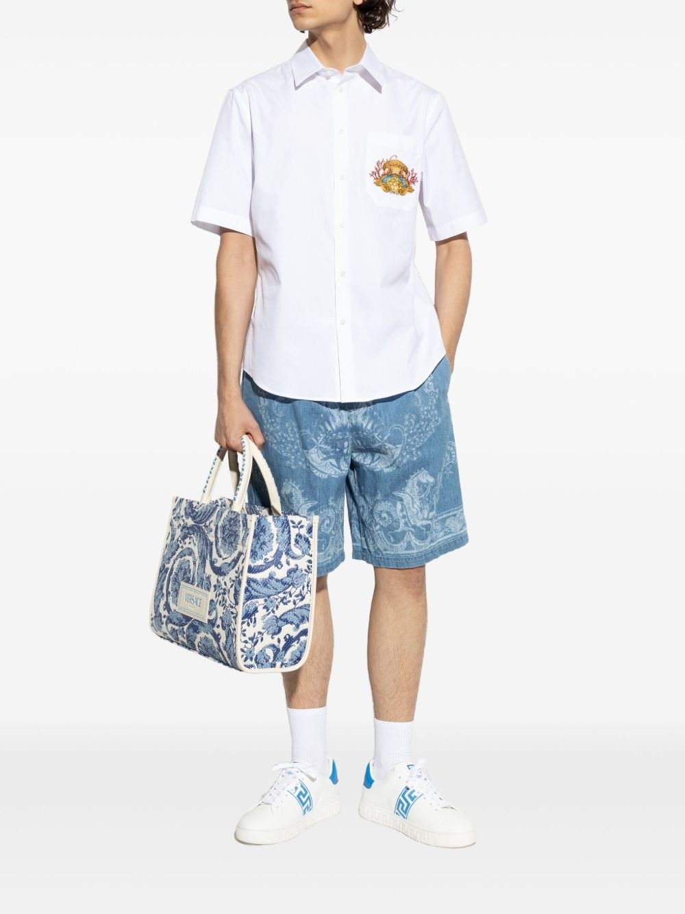 Barocco Sea denim shorts - 2