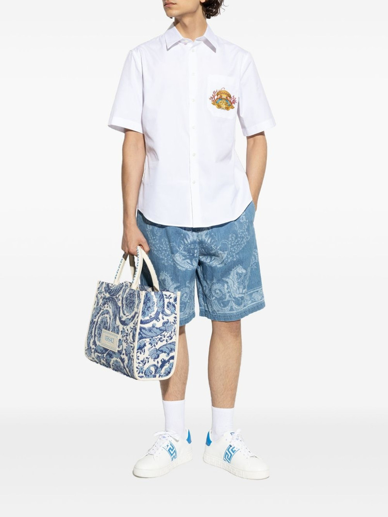 VERSACE Barocco Sea denim shorts outlook