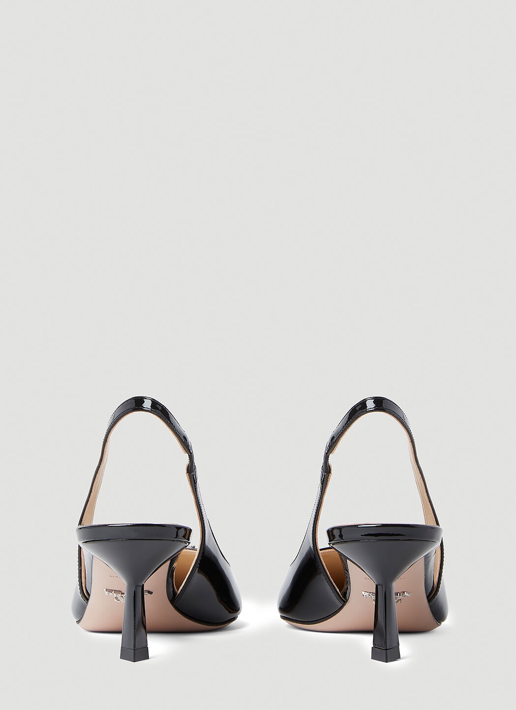 Patent Slingback Kitten Heels - 4