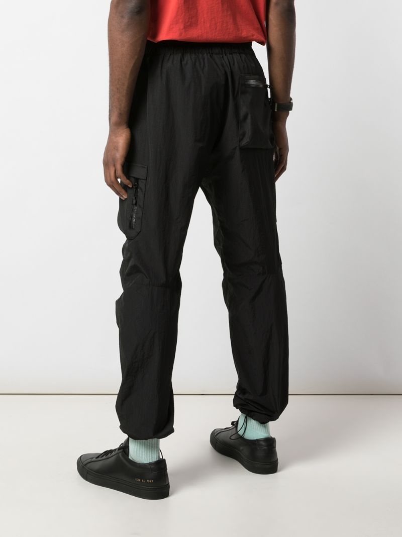 cargo pocket track pants - 4