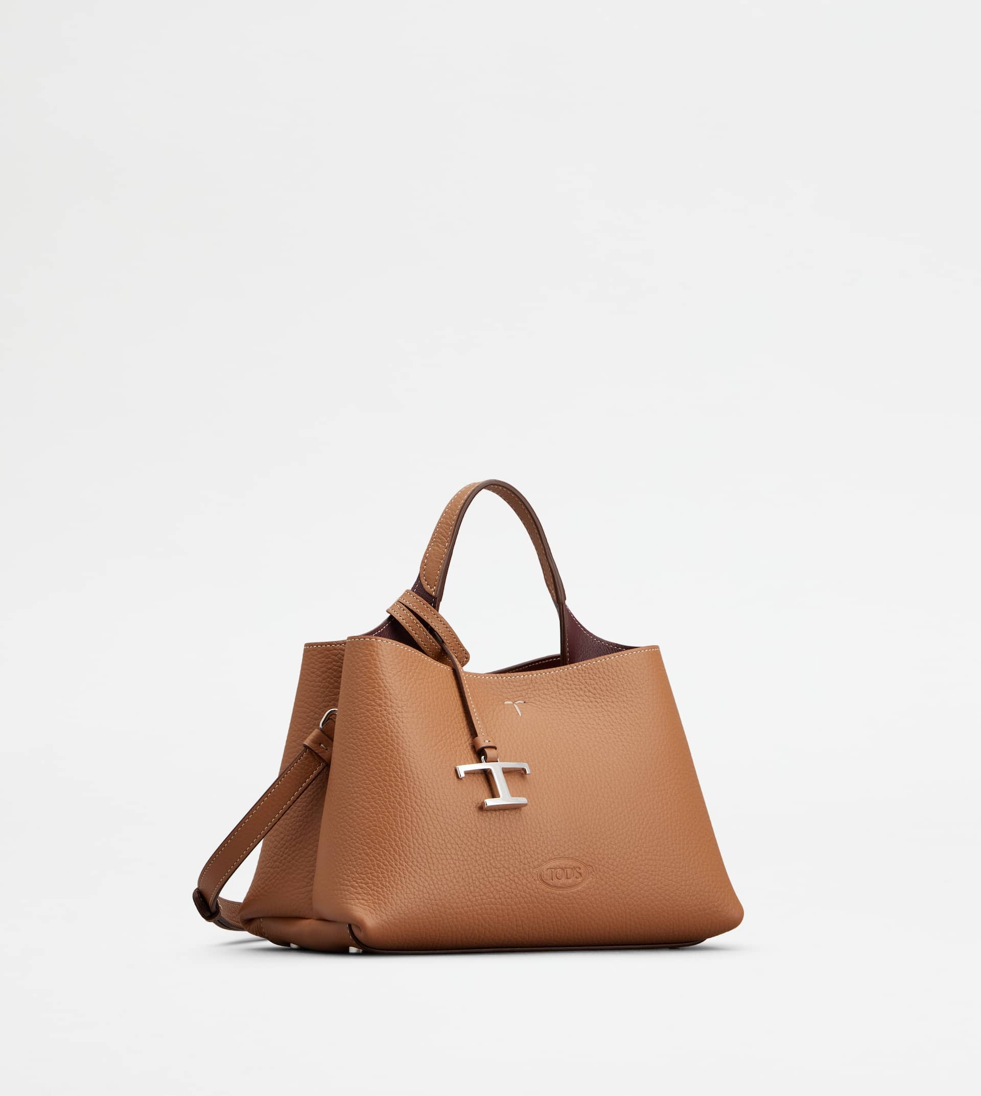 BAG IN LEATHER MICRO - BROWN - 2