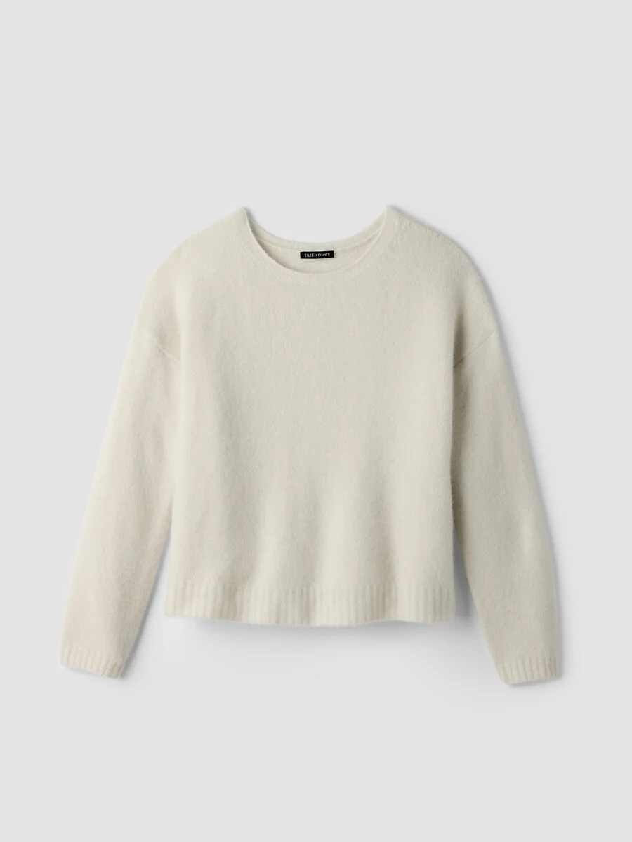 Cashmere Silk Bliss Crew Neck Top - 1
