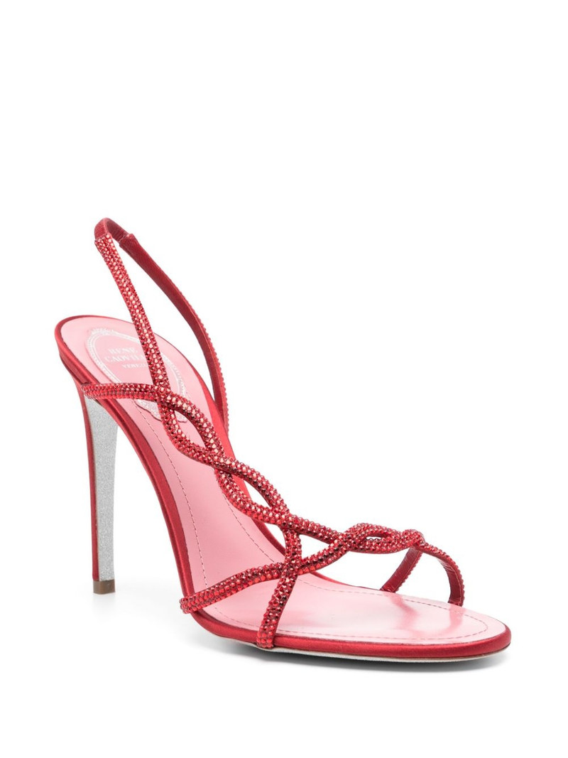 RENE CAOVILLA 110mm rhinestone-embellished sandals outlook