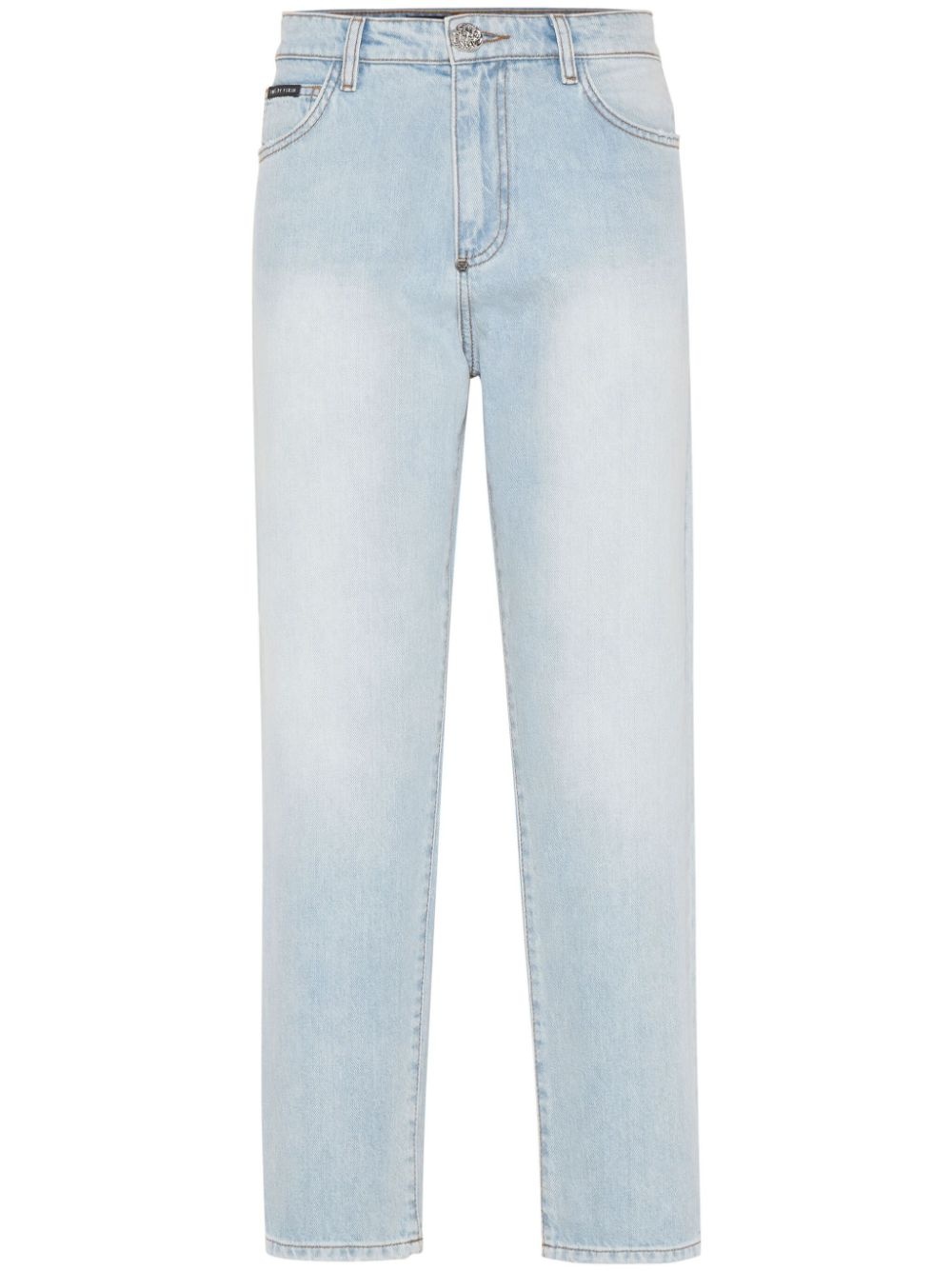 logo wide-leg jeans - 1