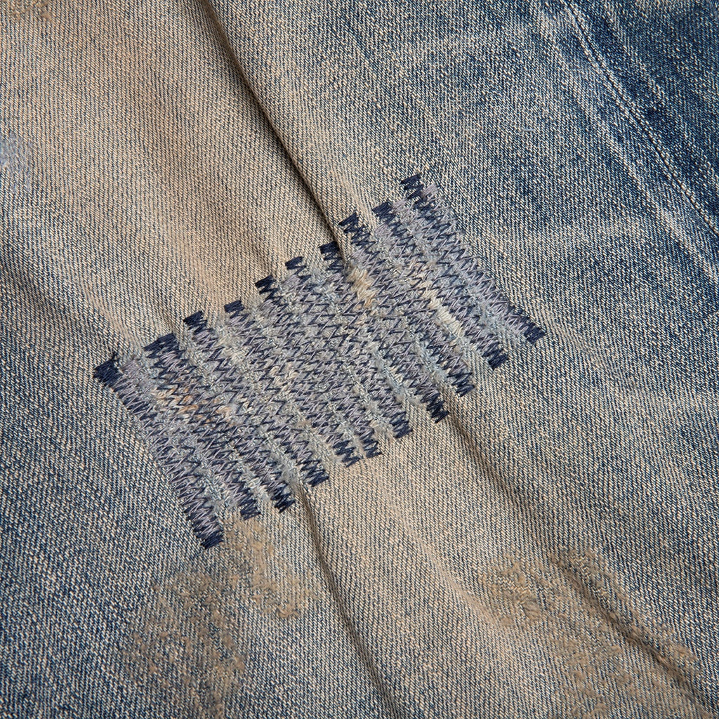 SAVAGE DENIM DP WIDE PANTS - INDIGO - 4