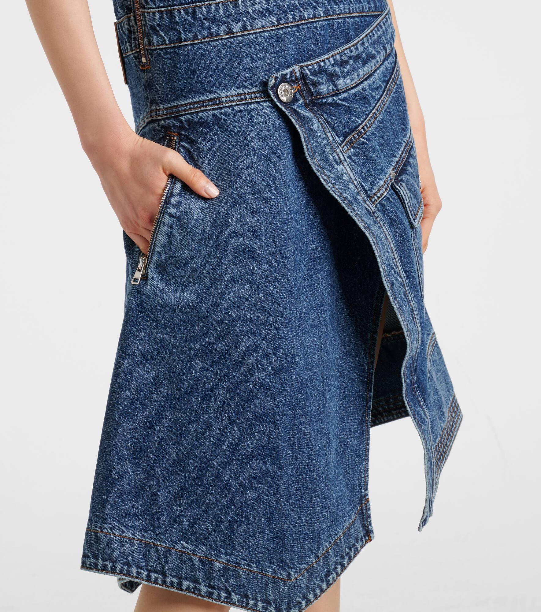 Denim wrap dress - 5