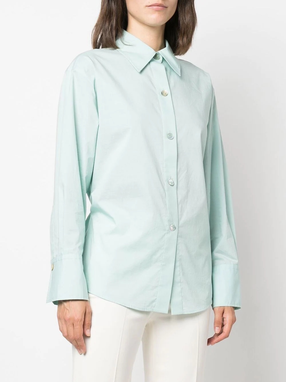 button-down fitted shirt - 3