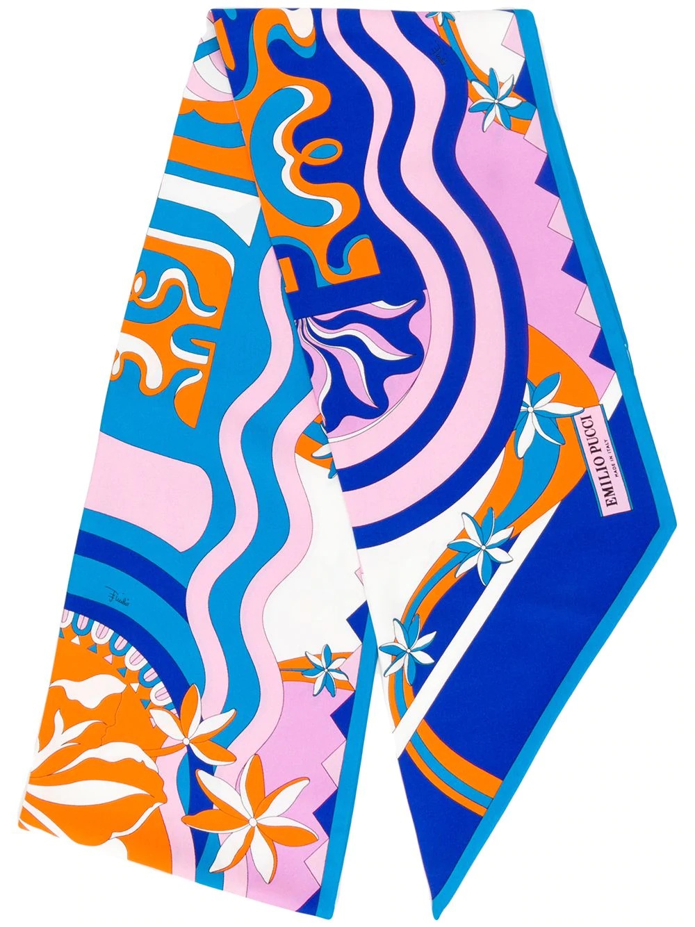 printed silk foulard - 1