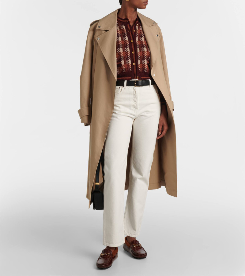 Shearling-trimmed leather loafers 3