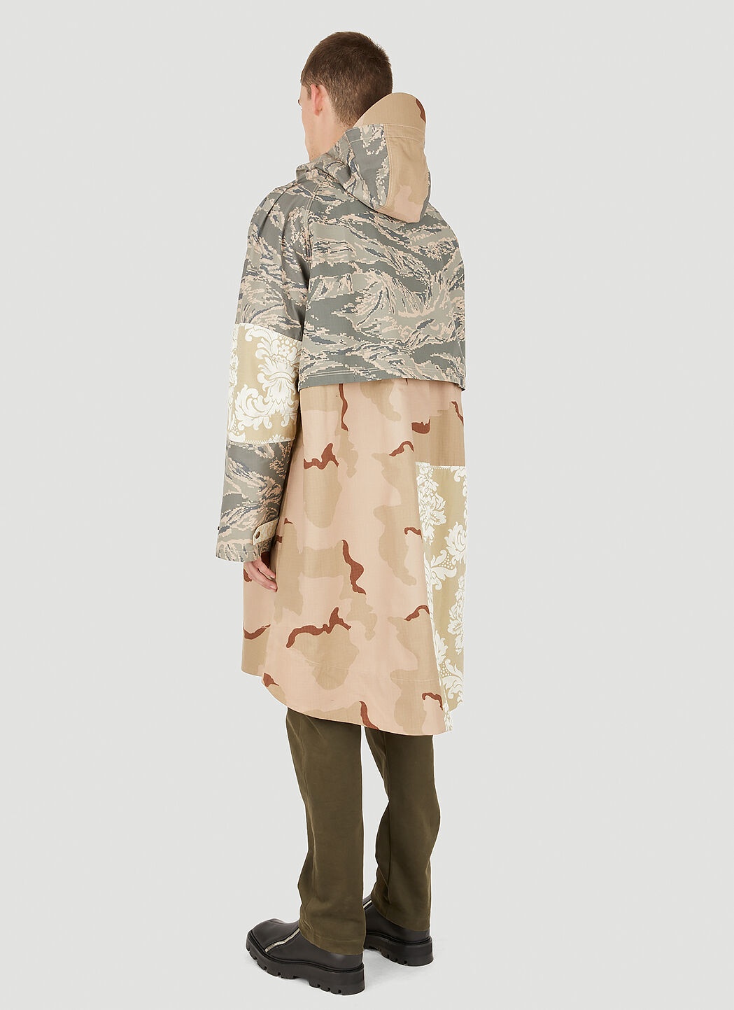 【MARINE SERRE】Military Desert Camo COAT Marine Serre Desert Damask Windbreaker Coat | lncc | REVERSIBLE