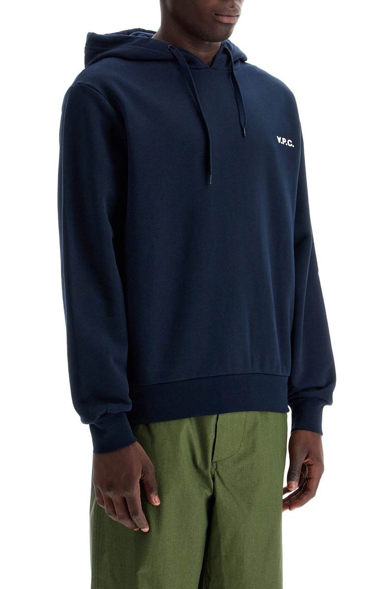 A.P.C. HOODED SWEATSHIRT WITH FLOCKED - 2