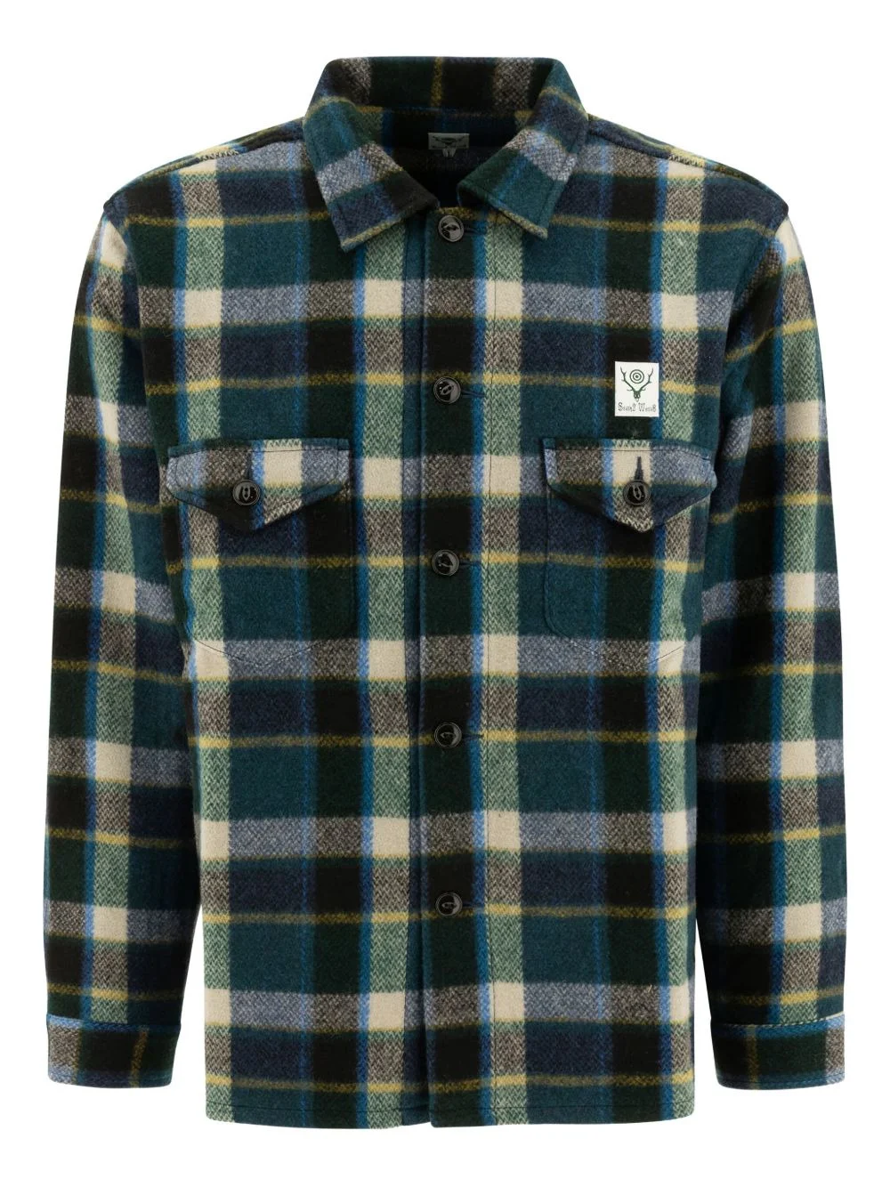 plaid pocket shirt - 1