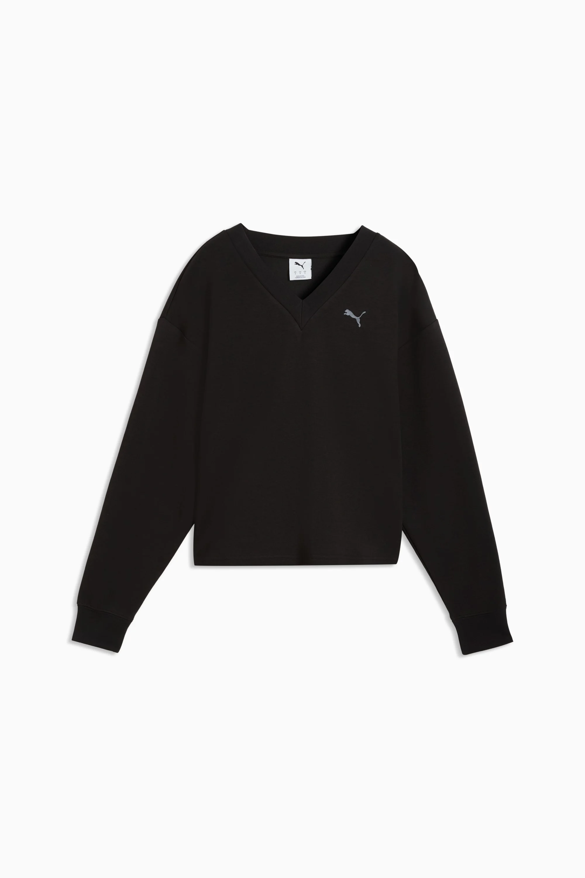 PUMA Elevated Essentials Women's V-Neck Sweatshirt - 1